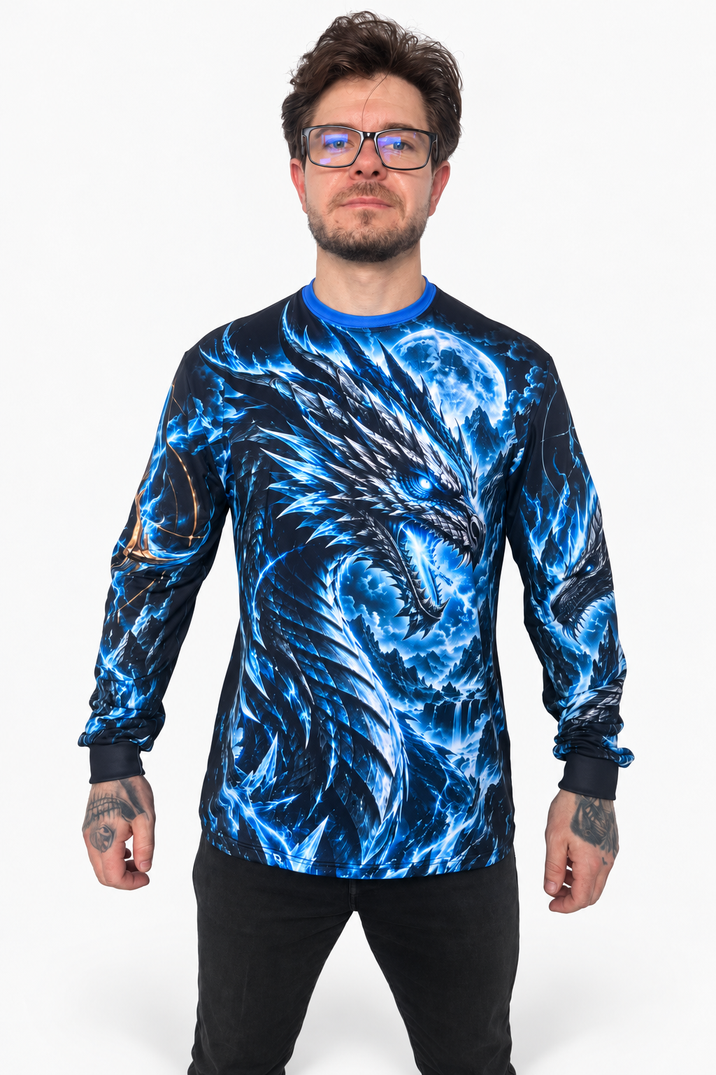 Camiseta Manga Longa Dragão Elemental