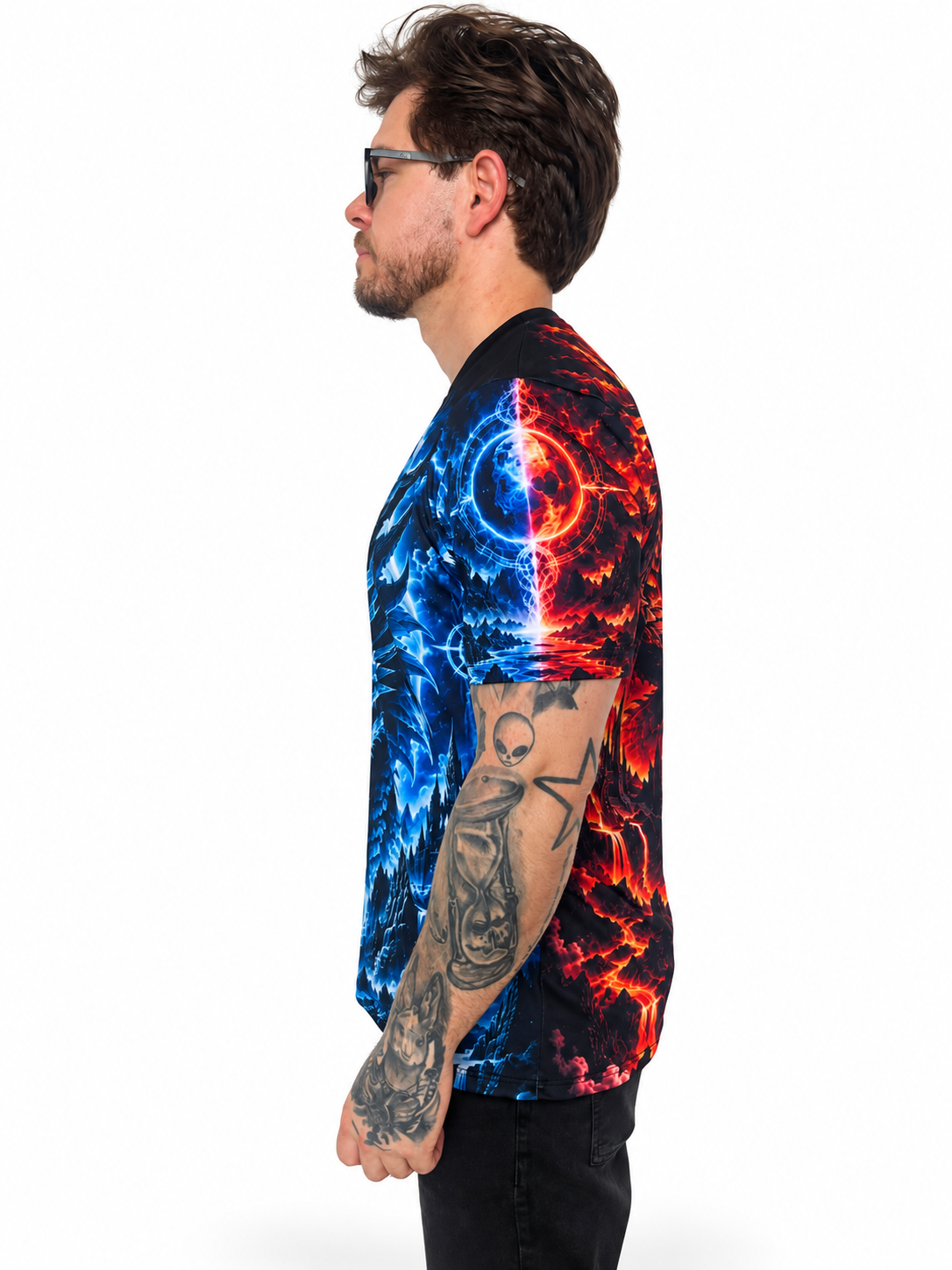 Camiseta Dragão Fogo e Gelo