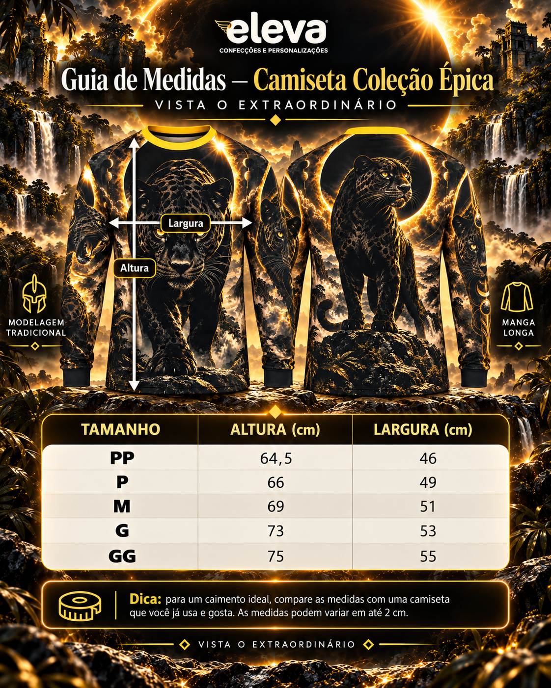Camiseta Manga Longa Jaguar