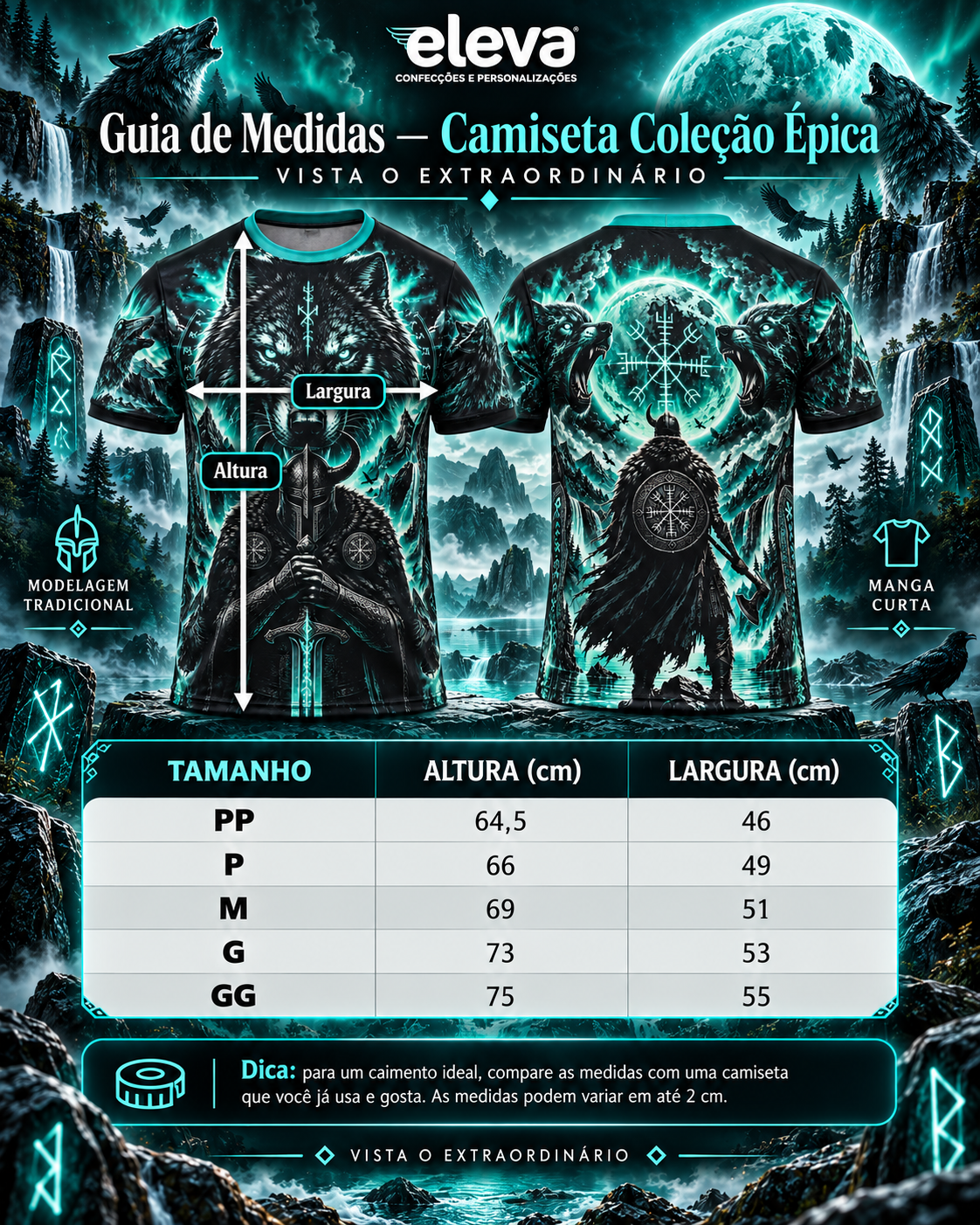 Camiseta Guerreiro Lobo