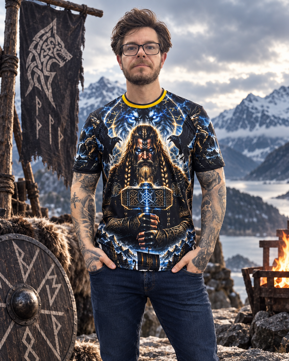 Camiseta Guerreiro Nórdico