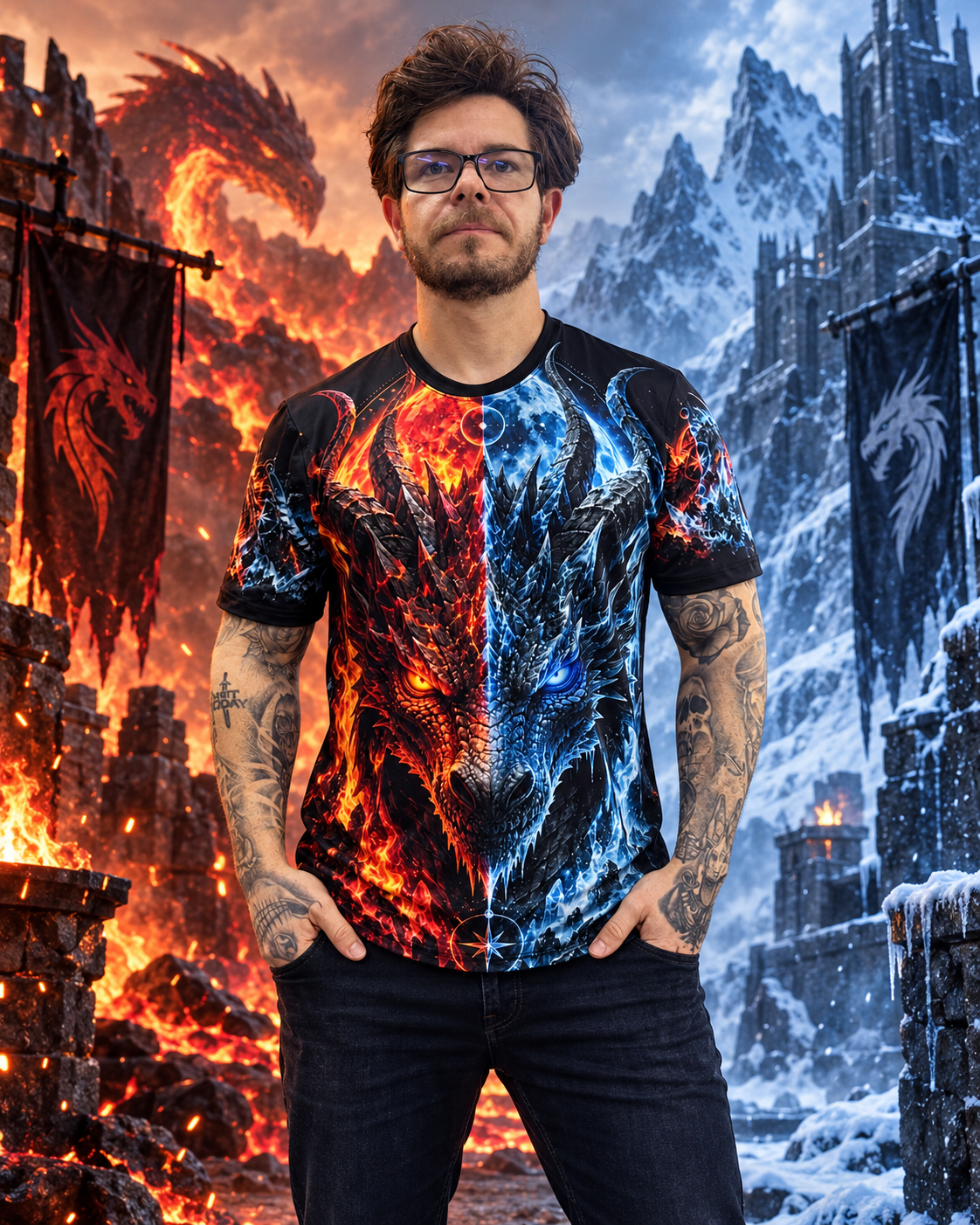 Camiseta Dragão da Dualidade
