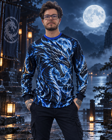 Camiseta Manga Longa Dragão Elemental