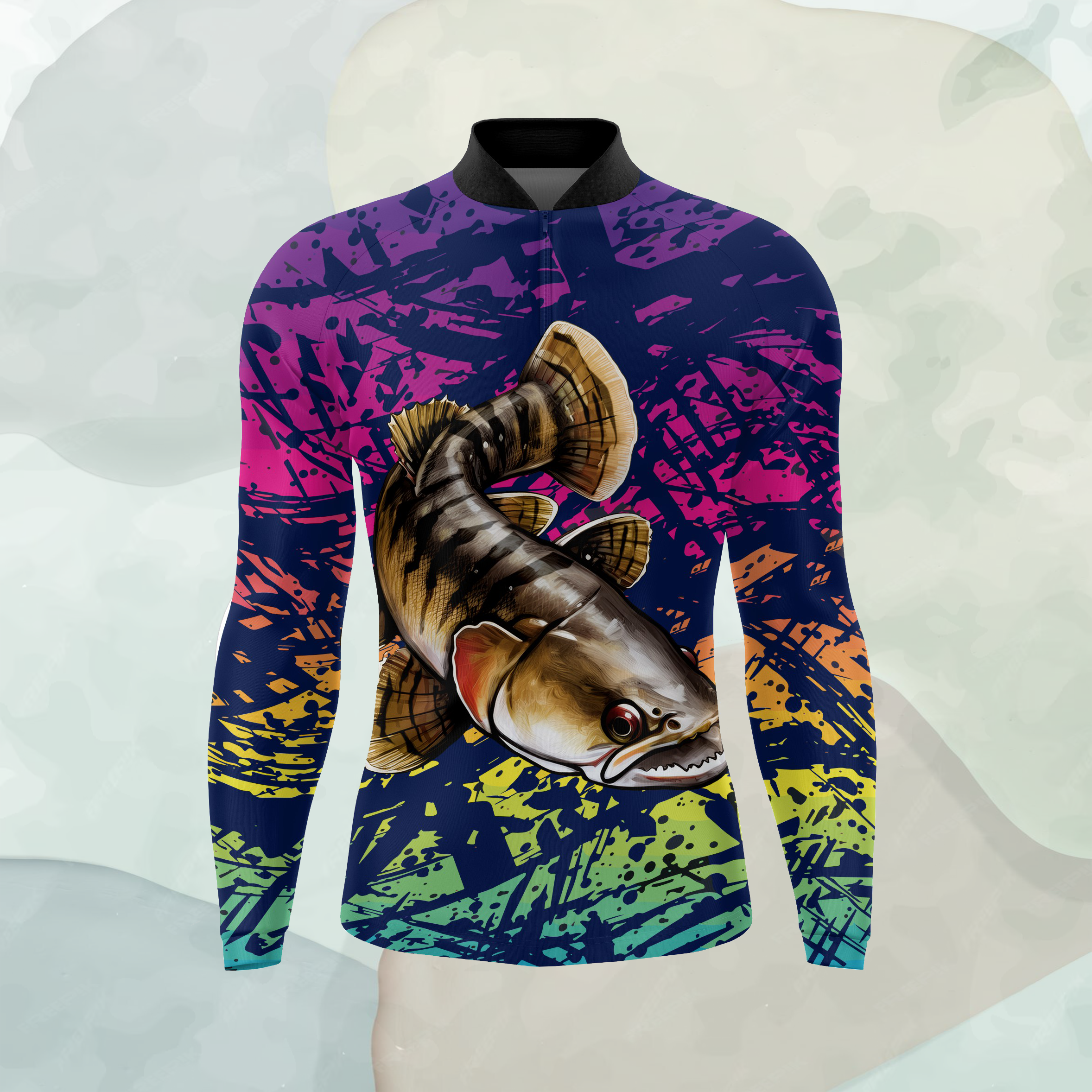 Camiseta de Pesca com Proteção UV (Pintado)