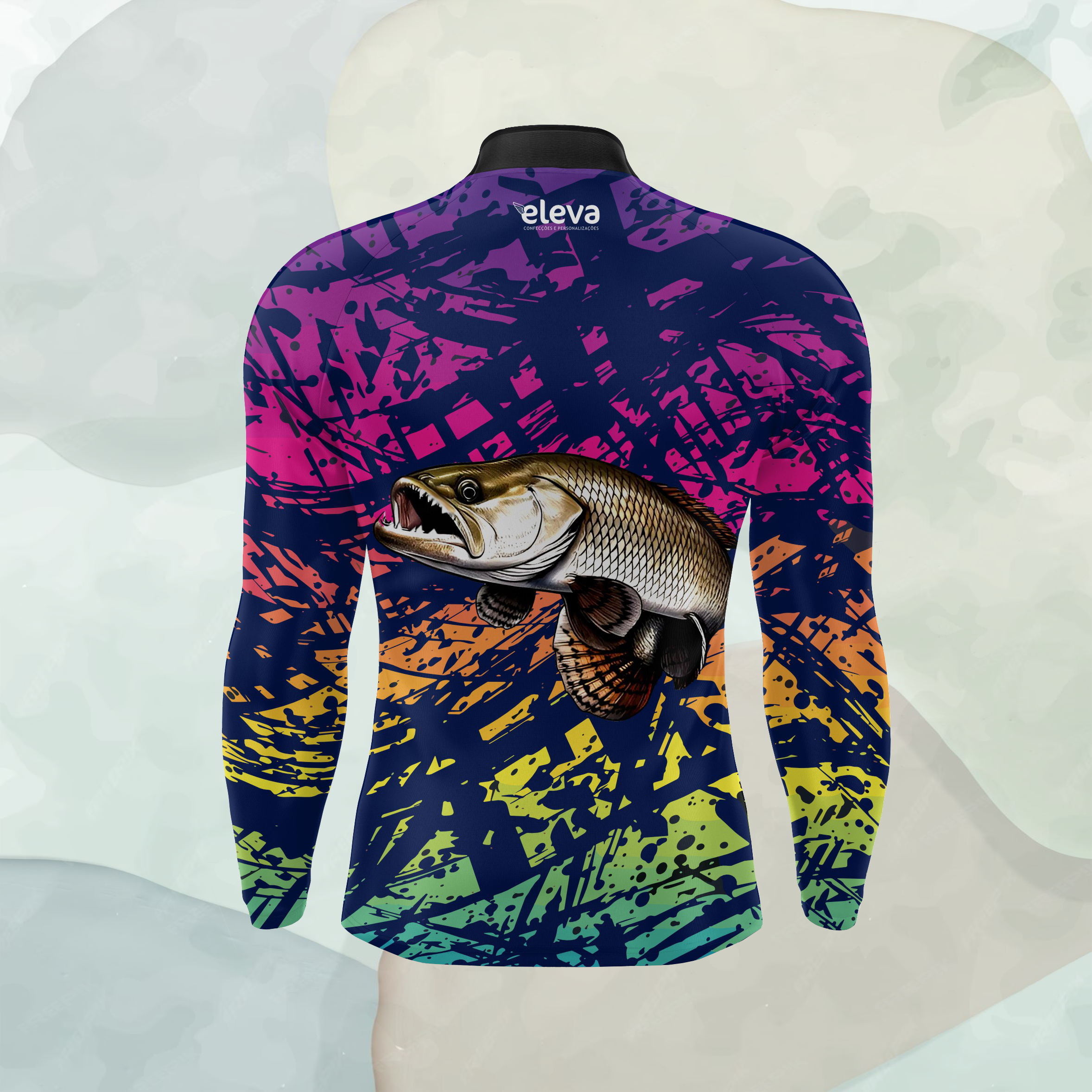 Camiseta de Pesca com Proteção UV (Pintado)