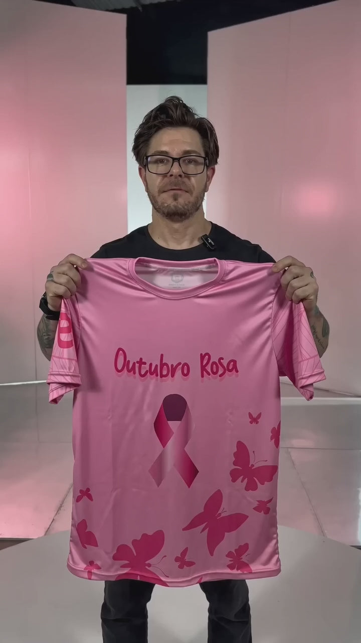 Kit 3 Camisetas Outubro Rosa – Borboletas